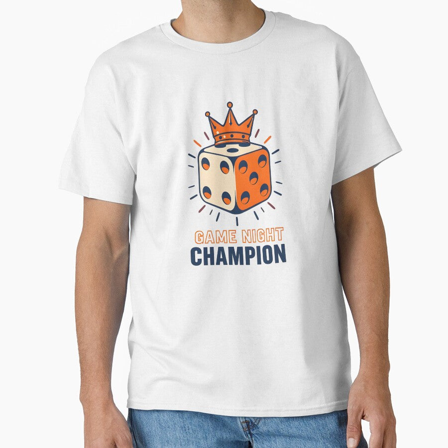 Game Night Champion - Board Game T-Shirt for Tabletop Enthusiasts by CalebsInkPrints Hoodie, Sweatshirt (Image 1)