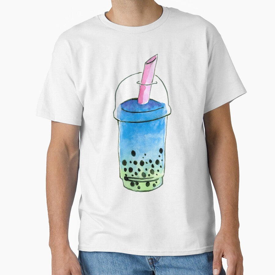 bubble tea (green/blue/indigo) by Lena Fisher T-Shirts, Hoodie, Sweatshirt | BlankRebels.com (Image 1)