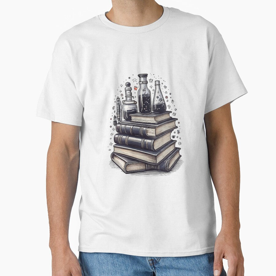 Books and Chemistry | Arts and Science | Dark Academia Collection by monkeybusiness.pt T-Shirts, Hoodie, Sweatshirt (Image 1)