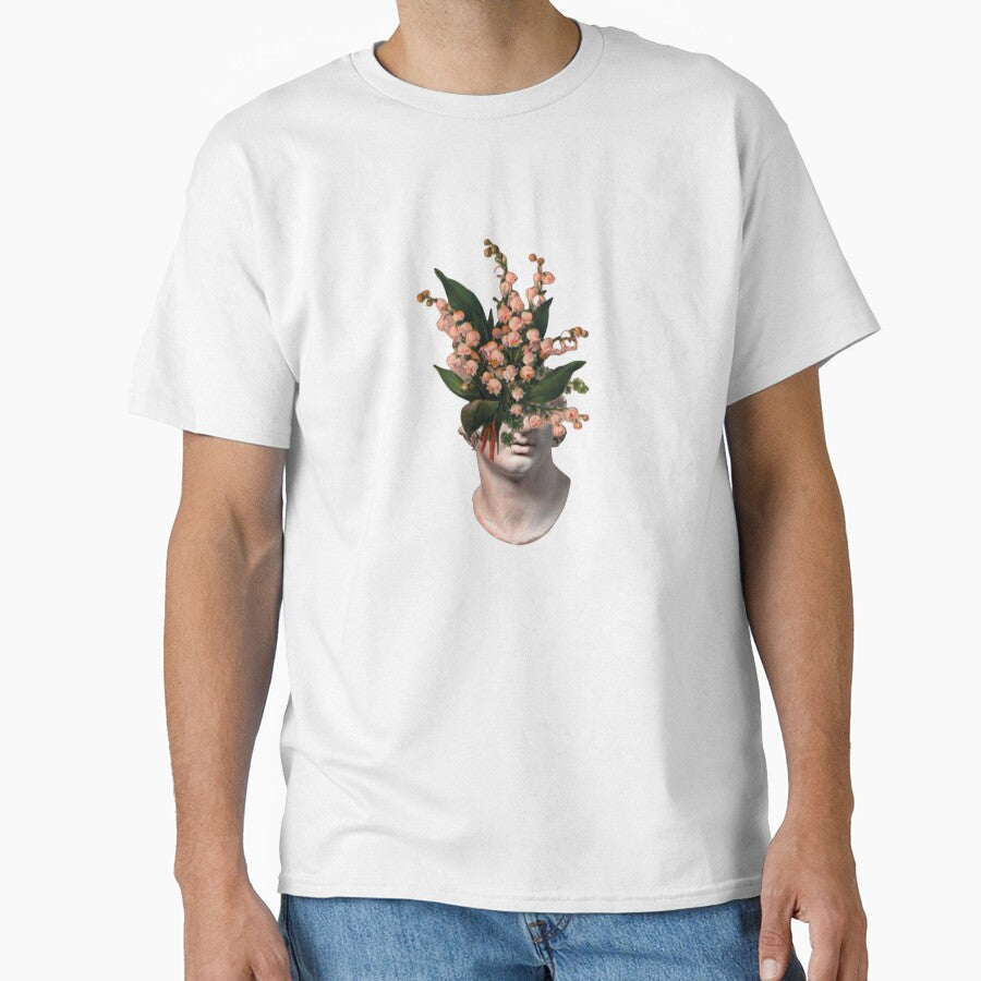 flowers bloom from a statue by matchalattextrafoam T-Shirts, Hoodie, Sweatshirt | BlankRebels.com (Image 1)