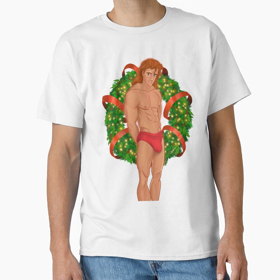 Beast - Holiday Christmas Charm Illustration by Joaquinpop T-Shirts, Hoodie, Sweatshirt | BlankRebels.com (Image 1)