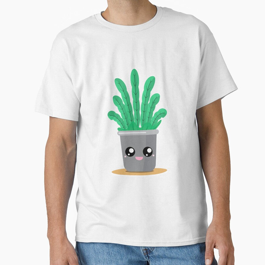 Cute Kawaii Cacti House Plant Masks, Stickers and Leggings for Plant Mum by Yellow Coffee T-Shirts, Hoodie,... (Image 1)