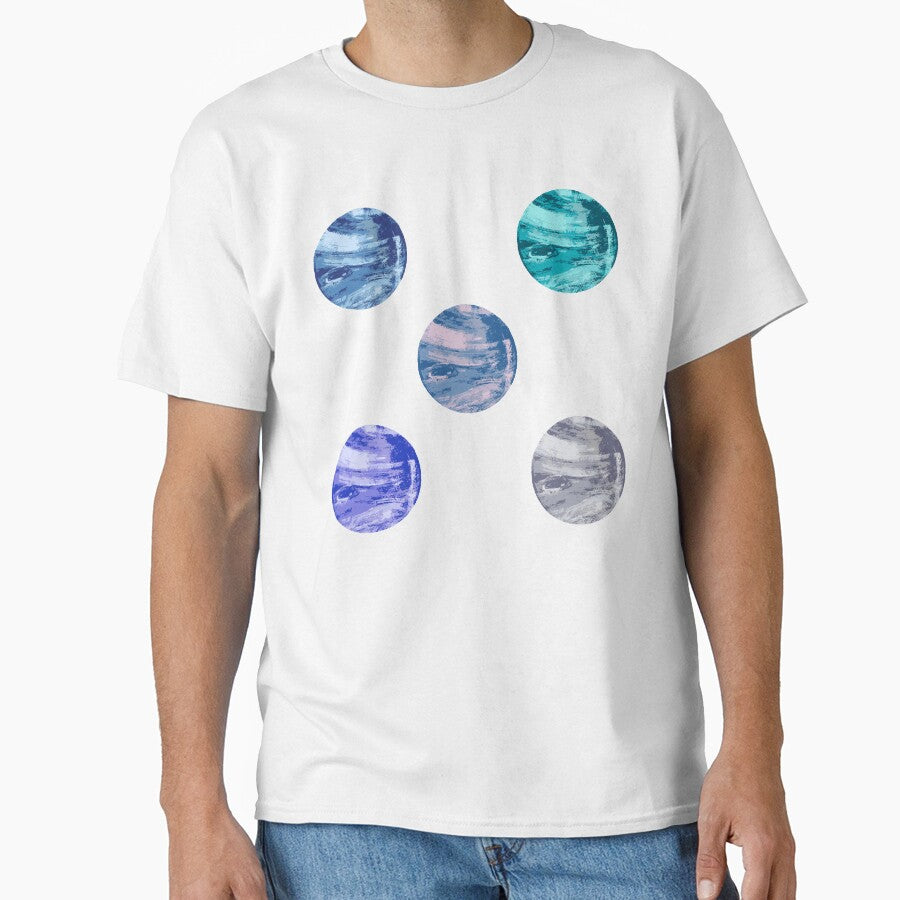 Planets and planets watercolor sticker by DesignPMG T-Shirts, Hoodie, Sweatshirt | BlankRebels.com (Image 1)