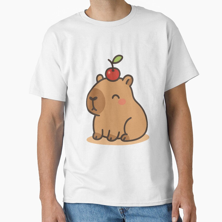 Cherry Crown – Little Capybara King by WhisperDraw T-Shirts, Hoodie, Sweatshirt | BlankRebels.com (Image 1)