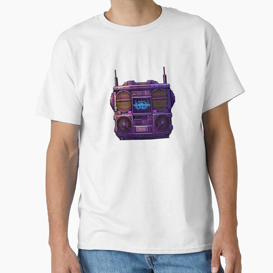 Cyberpunk Retro radio by Pixelarium T-Shirts, Hoodie, Sweatshirt | BlankRebels.com (Image 1)