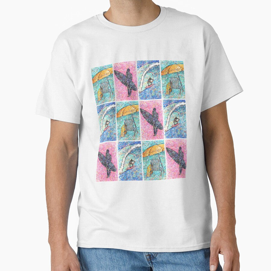 Surfing Art for Kids by Kitslam Art T-Shirts, Hoodie, Sweatshirt | BlankRebels.com (Image 1)
