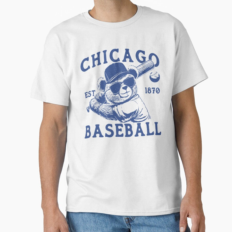 Vintage Grunge Chicago Baseball by ParadoxoMario T-Shirts, Hoodie, Sweatshirt | BlankRebels.com (Image 1)