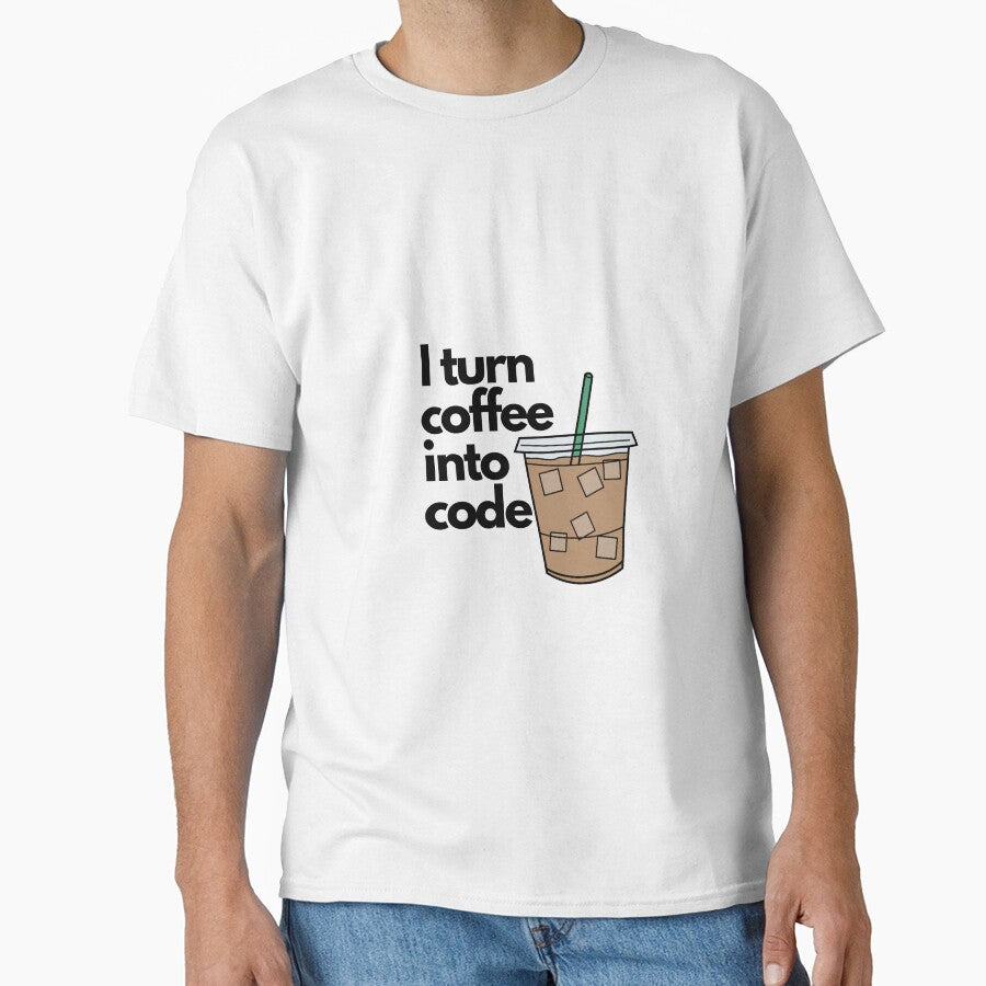 I turn coffee into code by luizarusu T-Shirts, Hoodie, Sweatshirt | BlankRebels.com (Image 1)