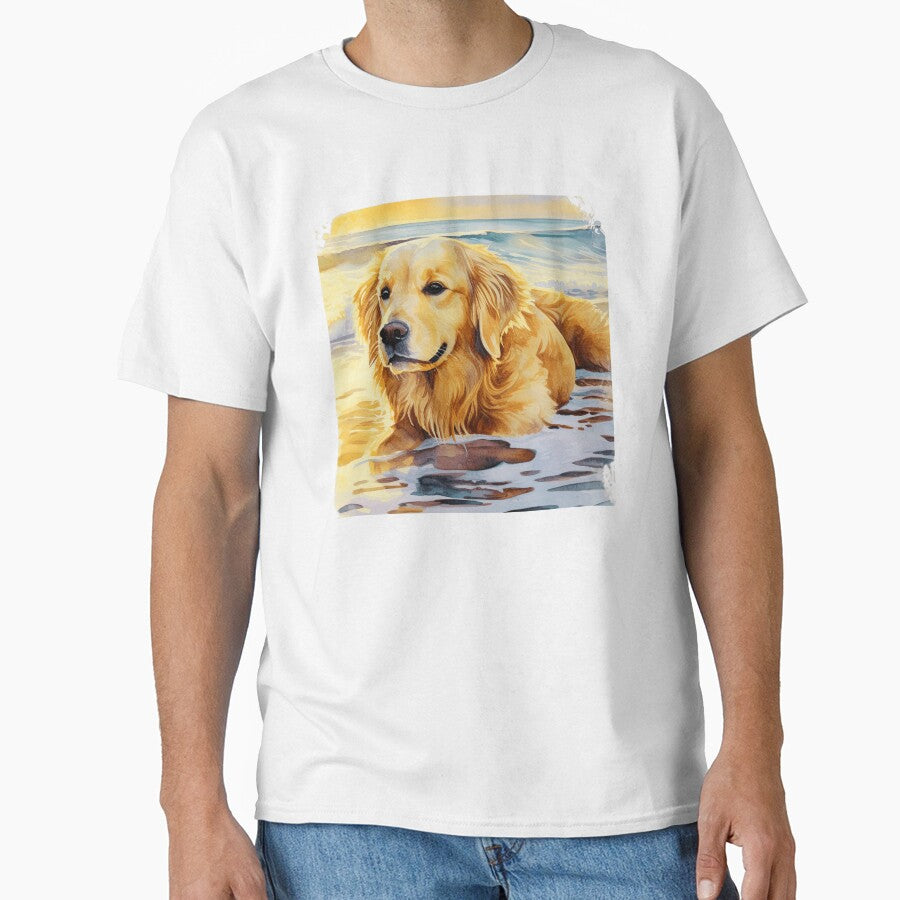Golden Retriever In The Water by TheAnimalZ00 T-Shirts, Hoodie, Sweatshirt | BlankRebels.com (Image 1)