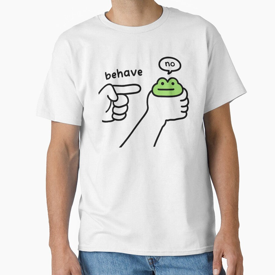 Behave No Dishonest Frog Funny Meme by MelenebStore