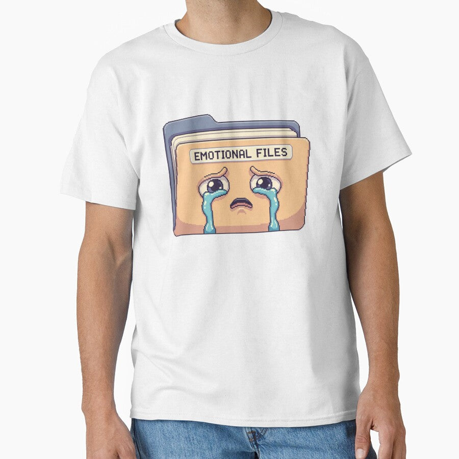 Emotional Files – Cute Pixel Folder by ShirtNook T-Shirts, Hoodie, Sweatshirt | BlankRebels.com (Image 1)