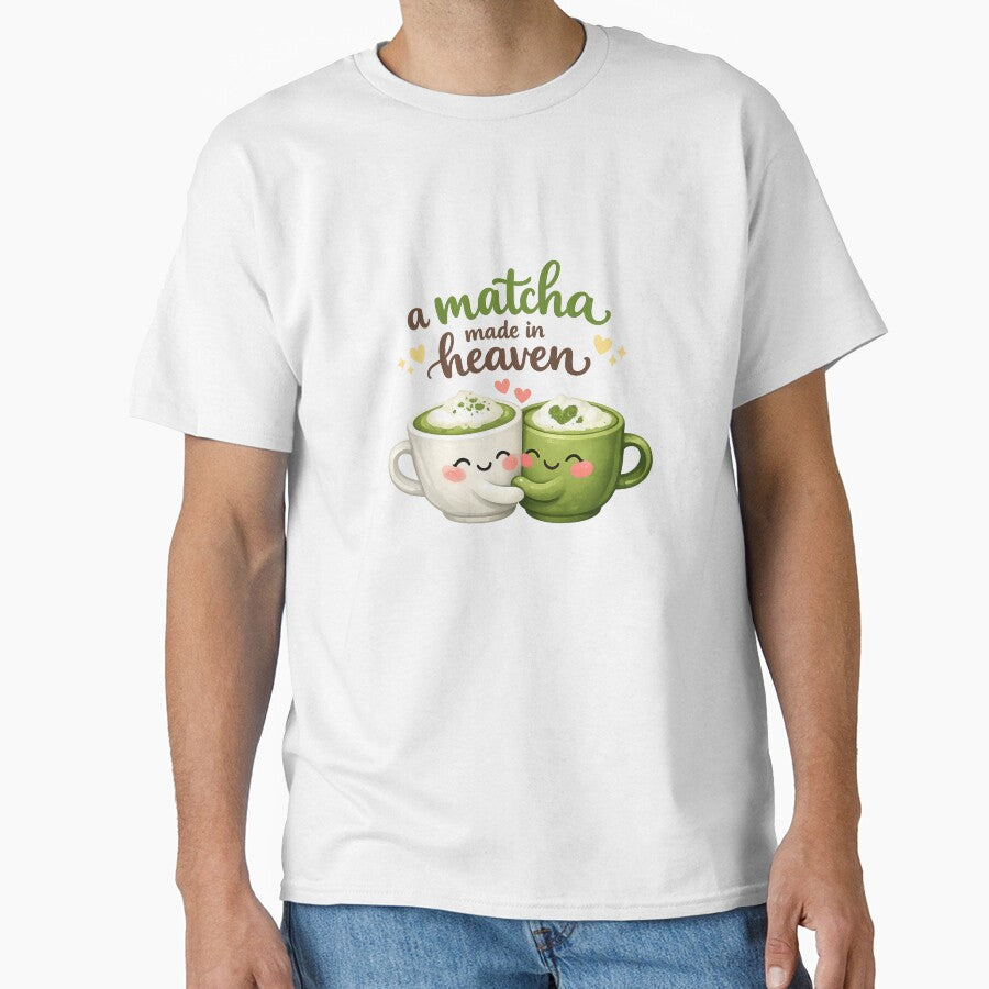 Copy of A Matcha Made in Heaven Cute Funny Pun by Ricaso T-Shirts, Hoodie, Sweatshirt | BlankRebels.com (Image 1)
