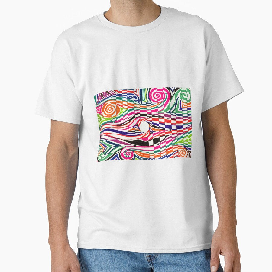 Trippy Colored Swirls Doodle by Courtney Wartner T-Shirts, Hoodie, Sweatshirt | BlankRebels.com (Image 1)