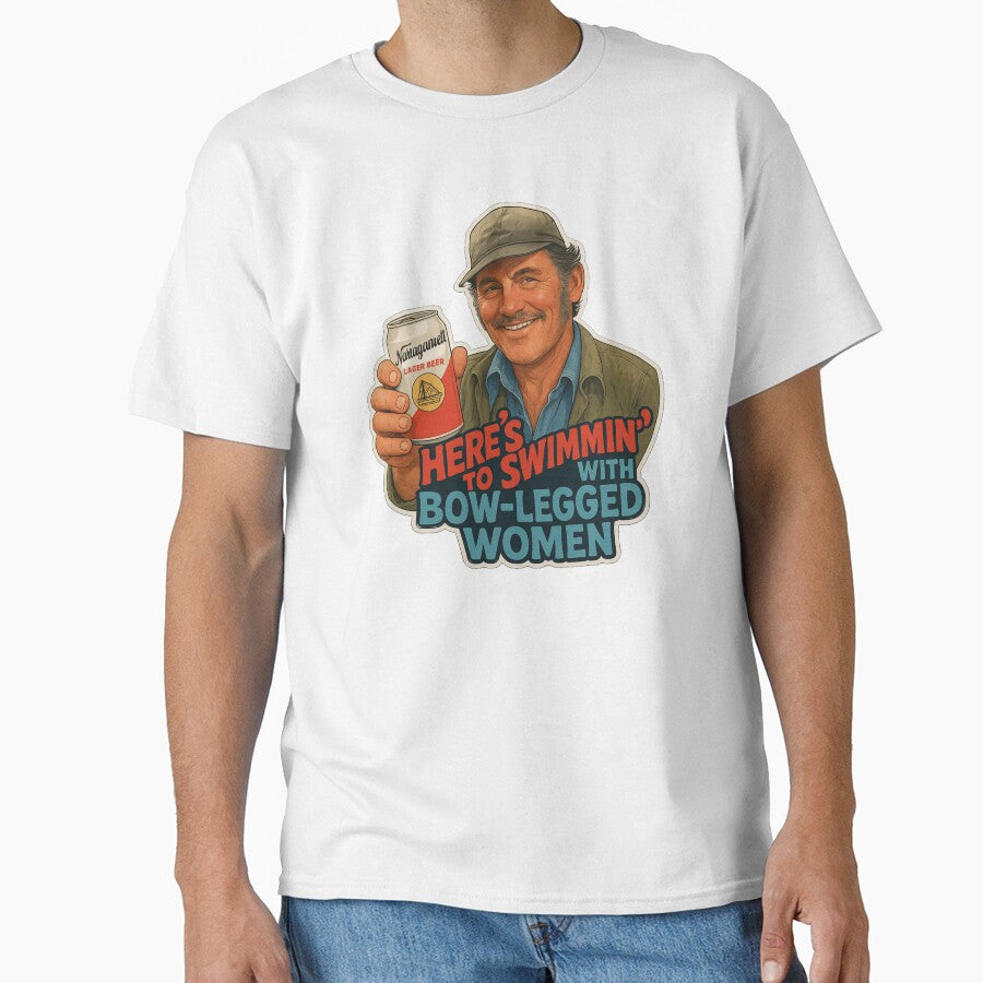 Here’s to Swimmin’ – Quint Jaws Movie Quote by AltRealityMedia T-Shirts, Hoodie, Sweatshirt | BlankRebels.com (Image 1)