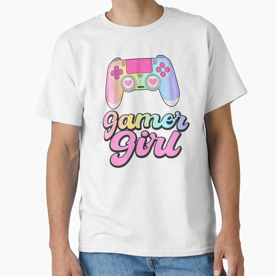 Gamer Girl Gamepad Controller by gildel-design T-Shirts, Hoodie, Sweatshirt | BlankRebels.com (Image 1)