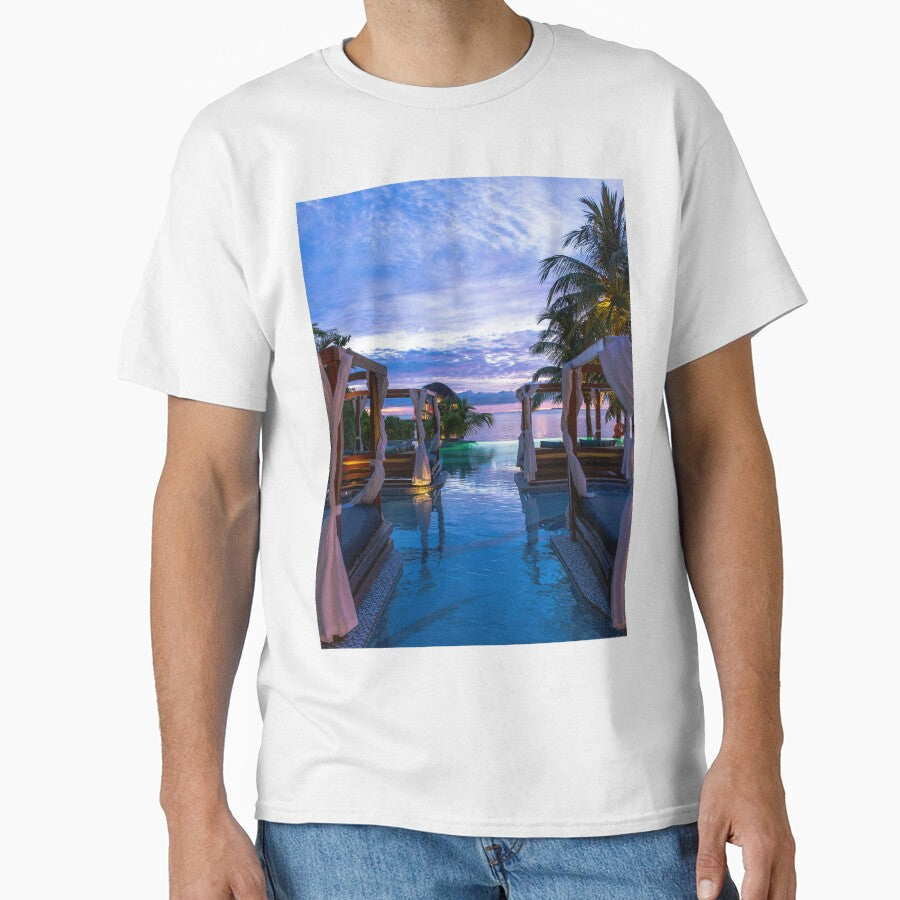 Exotic Maldives Sunset Paradise by newburyboutique T-Shirts, Hoodie, Sweatshirt | BlankRebels.com (Image 1)