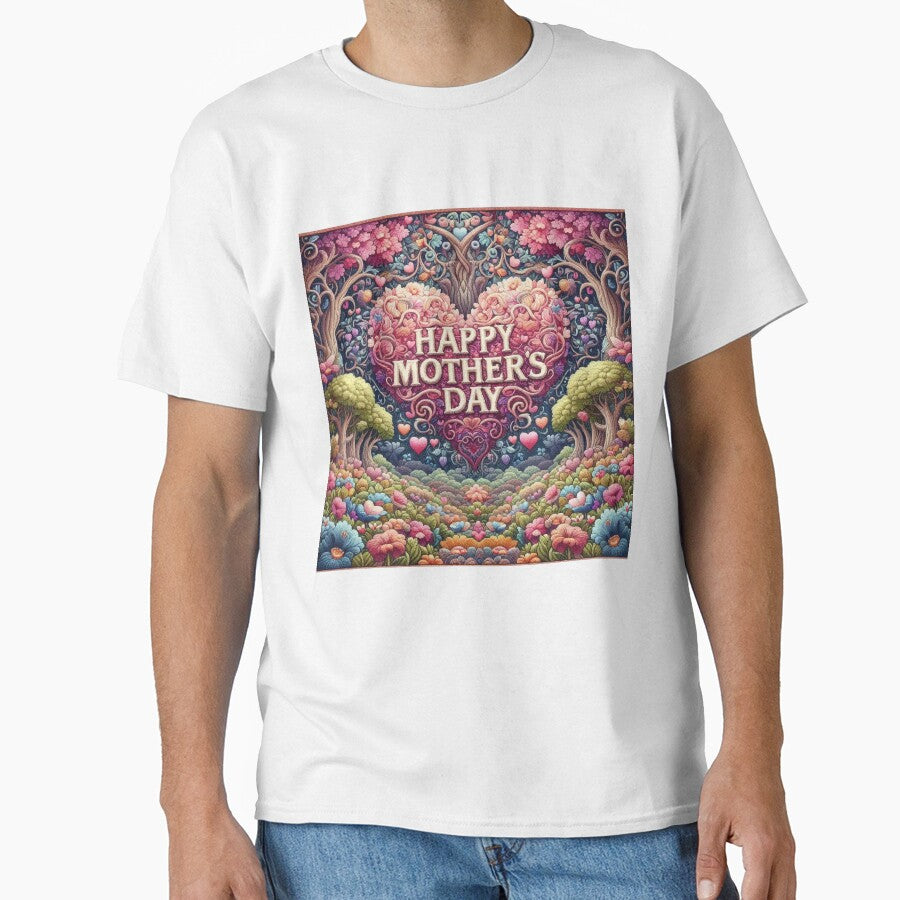 Happy Mothers Day Floral Flower Heart forest by Illuministique T-Shirts, Hoodie, Sweatshirt | BlankRebels.com (Image 1)