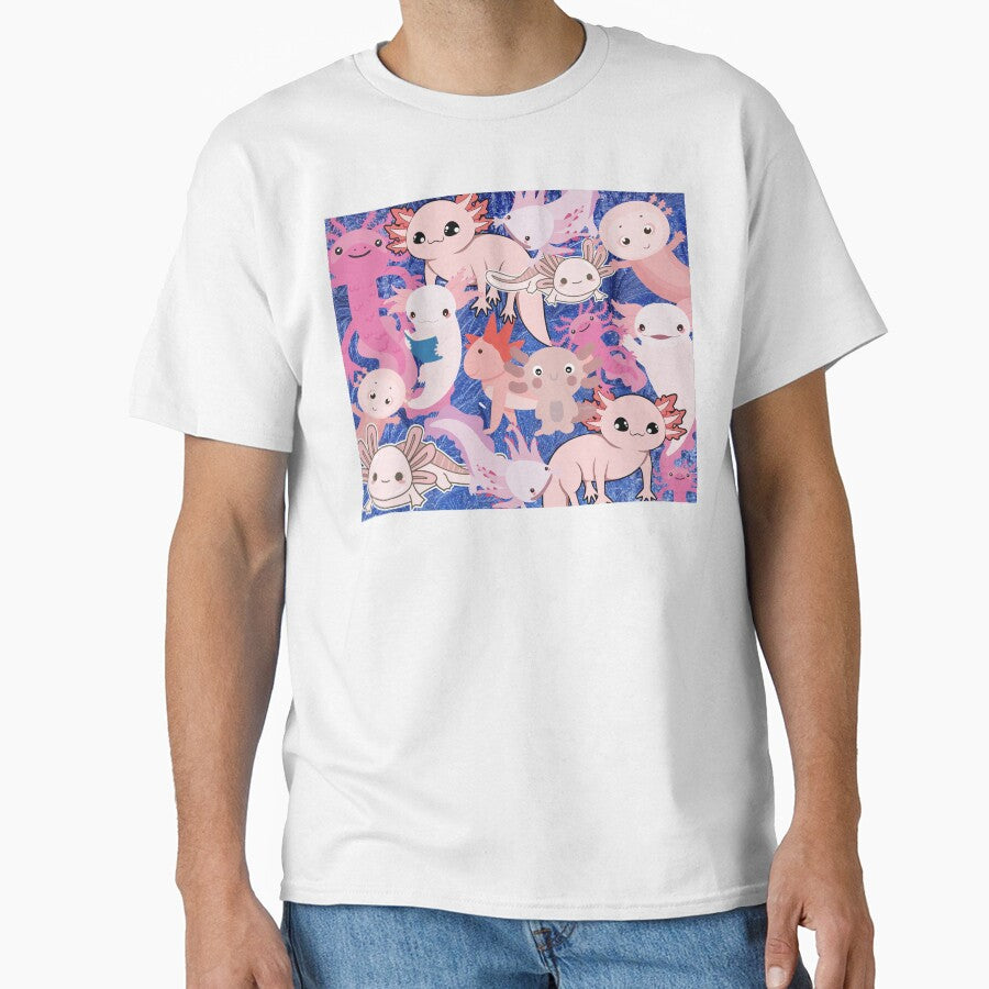 Axolotl Pattern by JDWCreations T-Shirts, Hoodie, Sweatshirt | BlankRebels.com (Image 1)