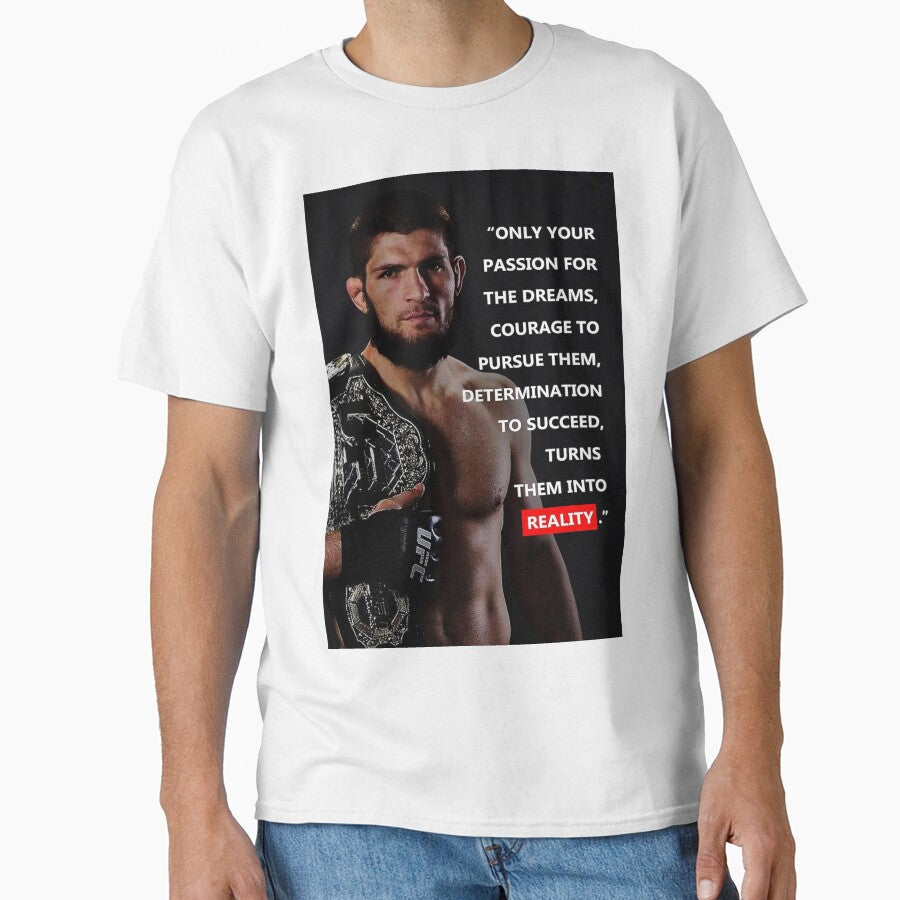 /Khabib Nurmagomedov Quote Poster by smwhitson T-Shirts, Hoodie, Sweatshirt | BlankRebels.com (Image 1)