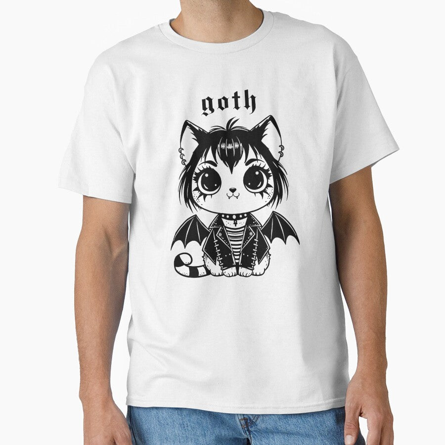 Goth Cat by KilkennyCat Art
