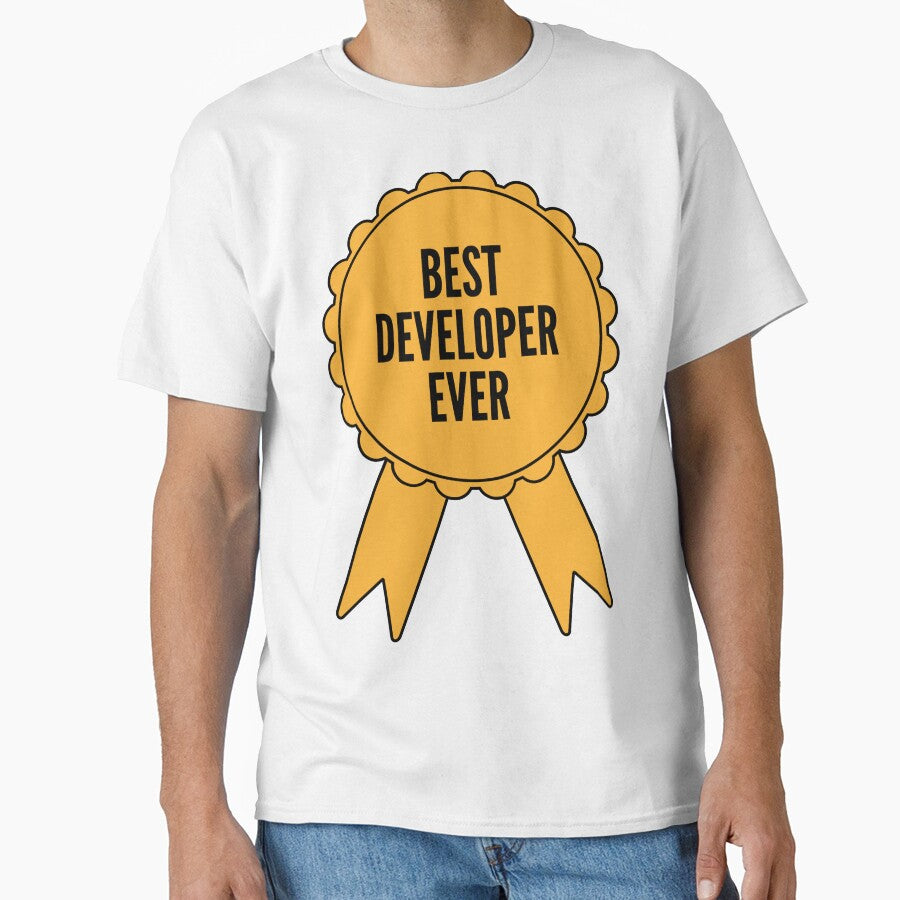 Best Developer Ever Gold Medal Achievement by SVPOD T-Shirts, Hoodie, Sweatshirt | BlankRebels.com (Image 1)