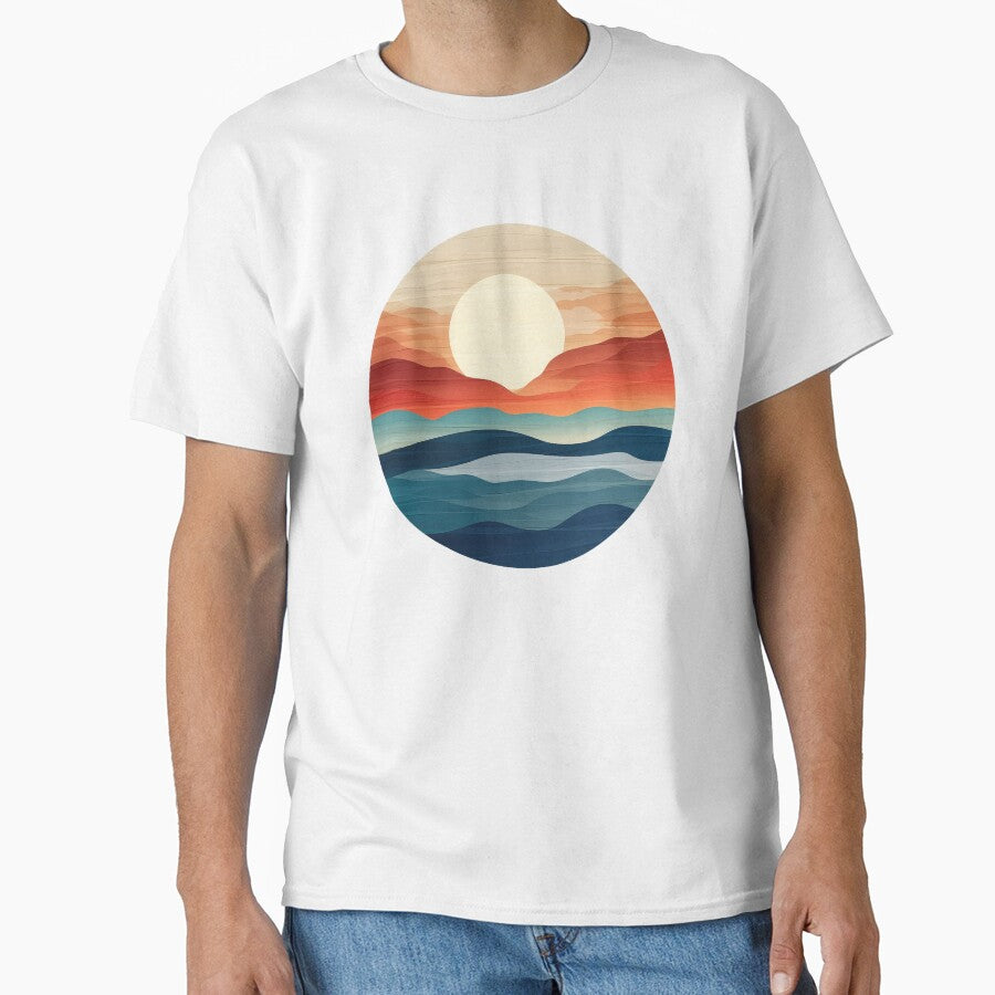 Southwestern Style Sunset, Mountain Valley Sunset by Rroliver T-Shirts, Hoodie, Sweatshirt | BlankRebels.com (Image 1)