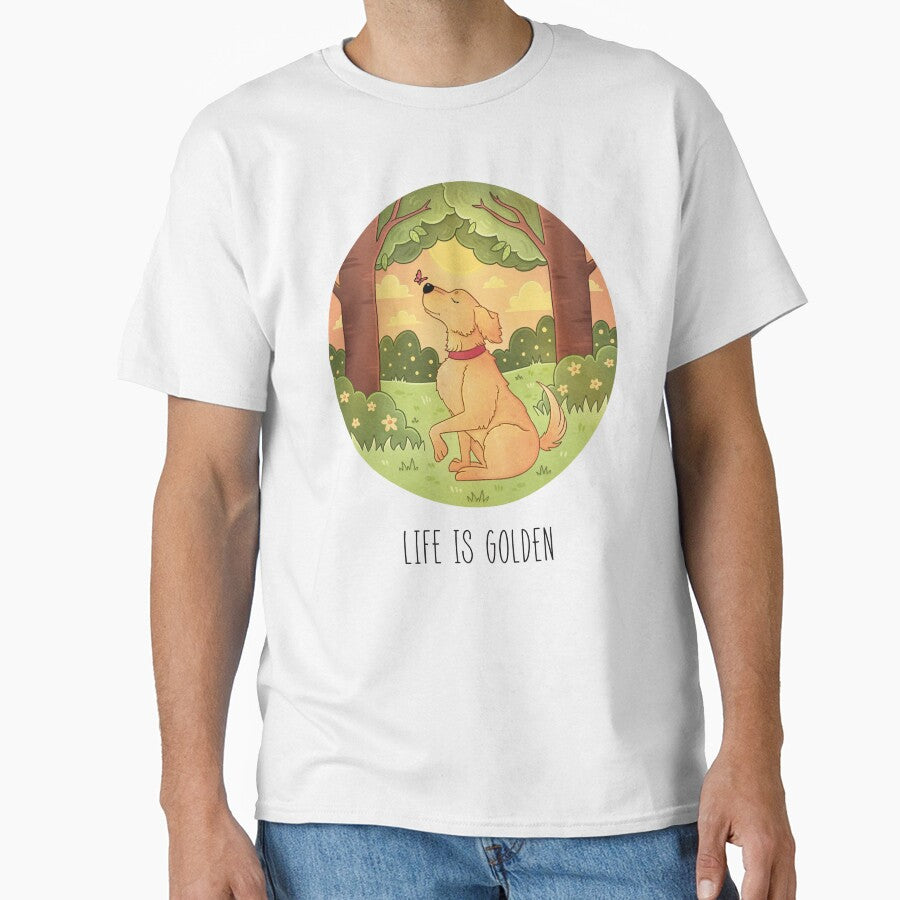 Life is Golden Retriever by HeySpiritAnimal T-Shirts, Hoodie, Sweatshirt | BlankRebels.com (Image 1)