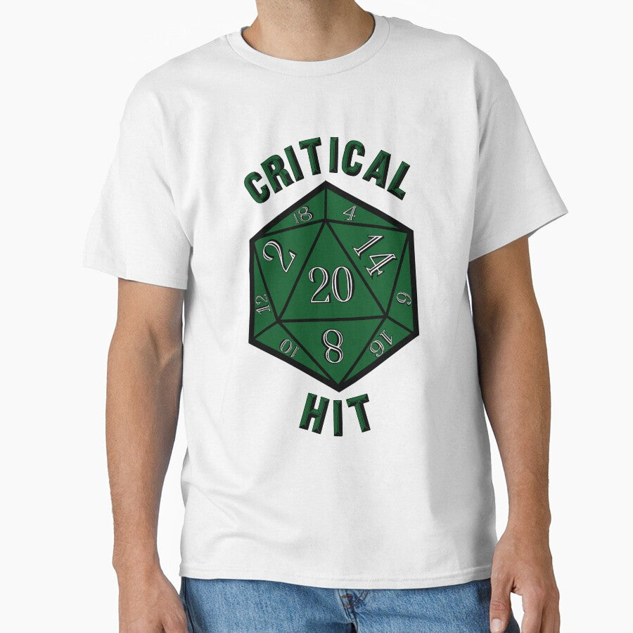 Critical Hit Dungeons and Dragons D20 Dice Green by Geek-Shack T-Shirts, Hoodie, Sweatshirt | BlankRebels.com (Image 1)
