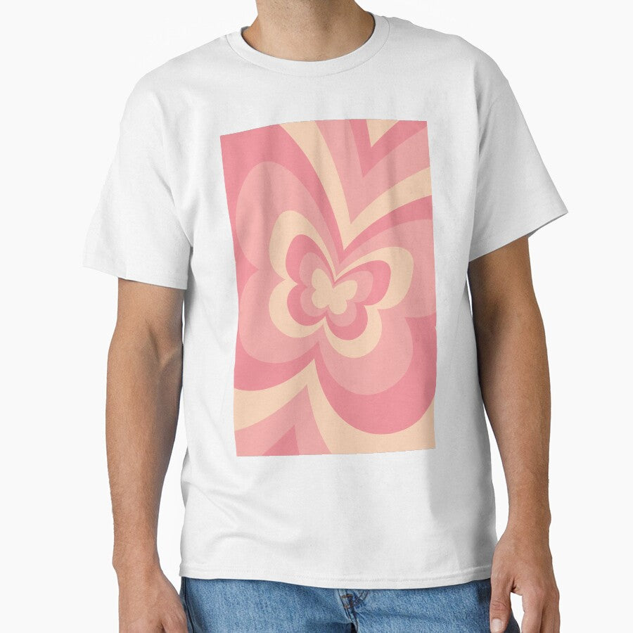 Peach Butterfly Aesthetic by LinDraws T-Shirts, Hoodie, Sweatshirt | BlankRebels.com (Image 1)
