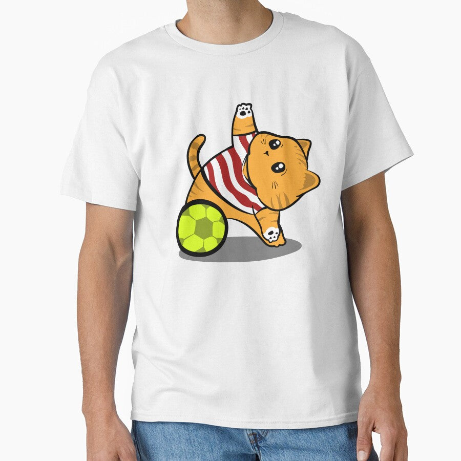 World Cup Cat – Cute Football Kitten Illustration with american costume by arivirus