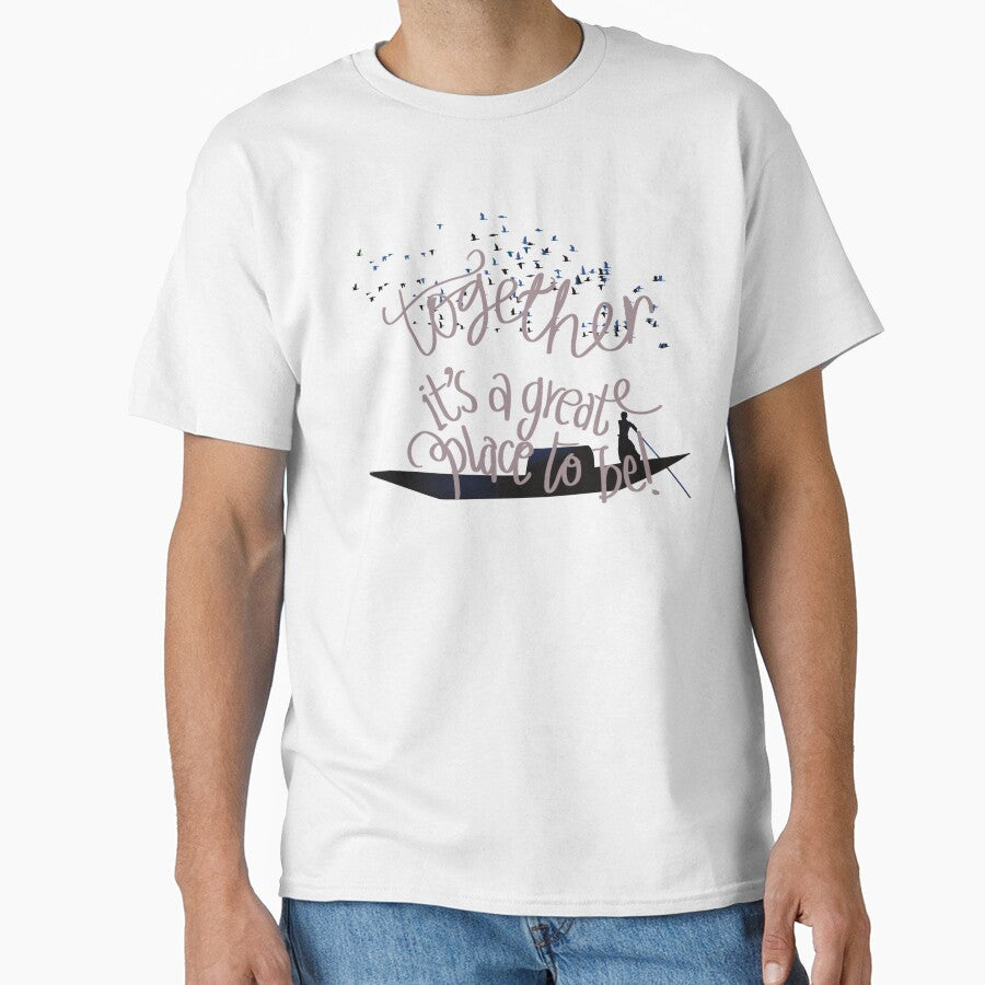 Together is a great place to be lonely man on a black ship by chuckletuckle T-Shirts, Hoodie, Sweatshirt (Image 1)