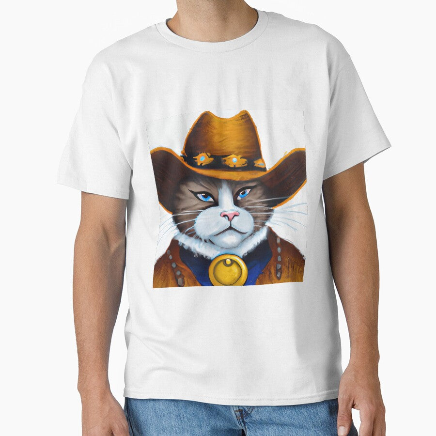 Cowboy cat painting by lalylaura T-Shirts, Hoodie, Sweatshirt | BlankRebels.com (Image 1)