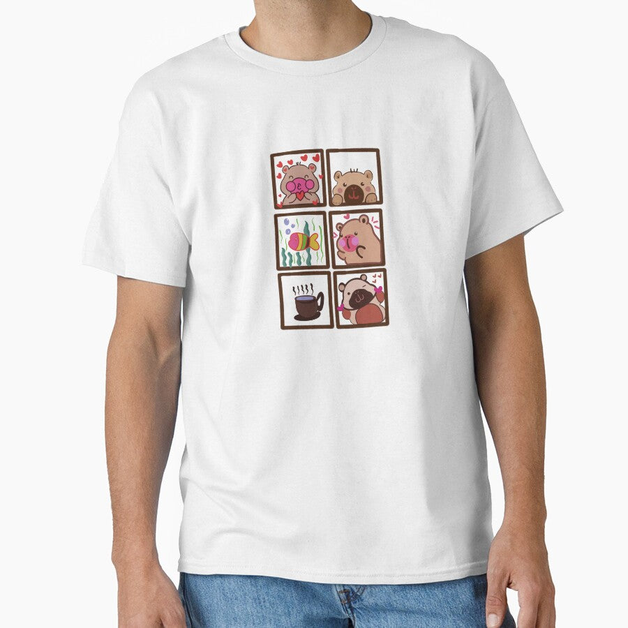 Chill like a capybara by Stefyyellow93 T-Shirts, Hoodie, Sweatshirt | BlankRebels.com (Image 1)