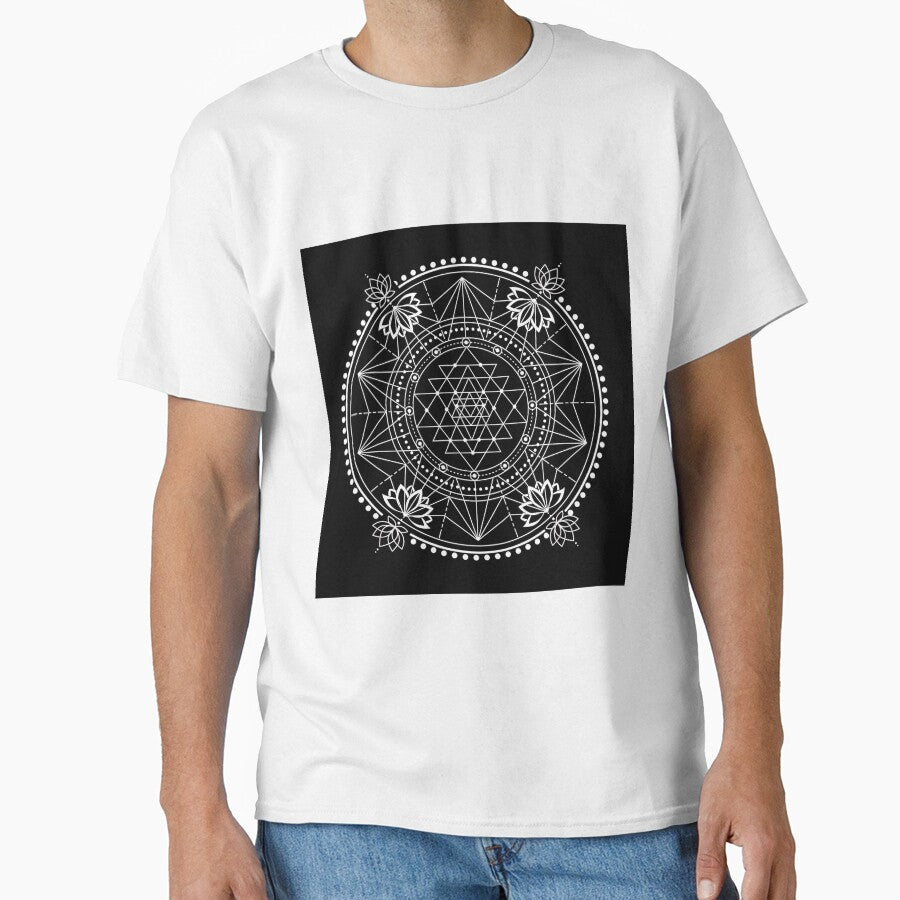 Lotus Sri Yantra by BlueSkyHealing T-Shirts, Hoodie, Sweatshirt | BlankRebels.com (Image 1)