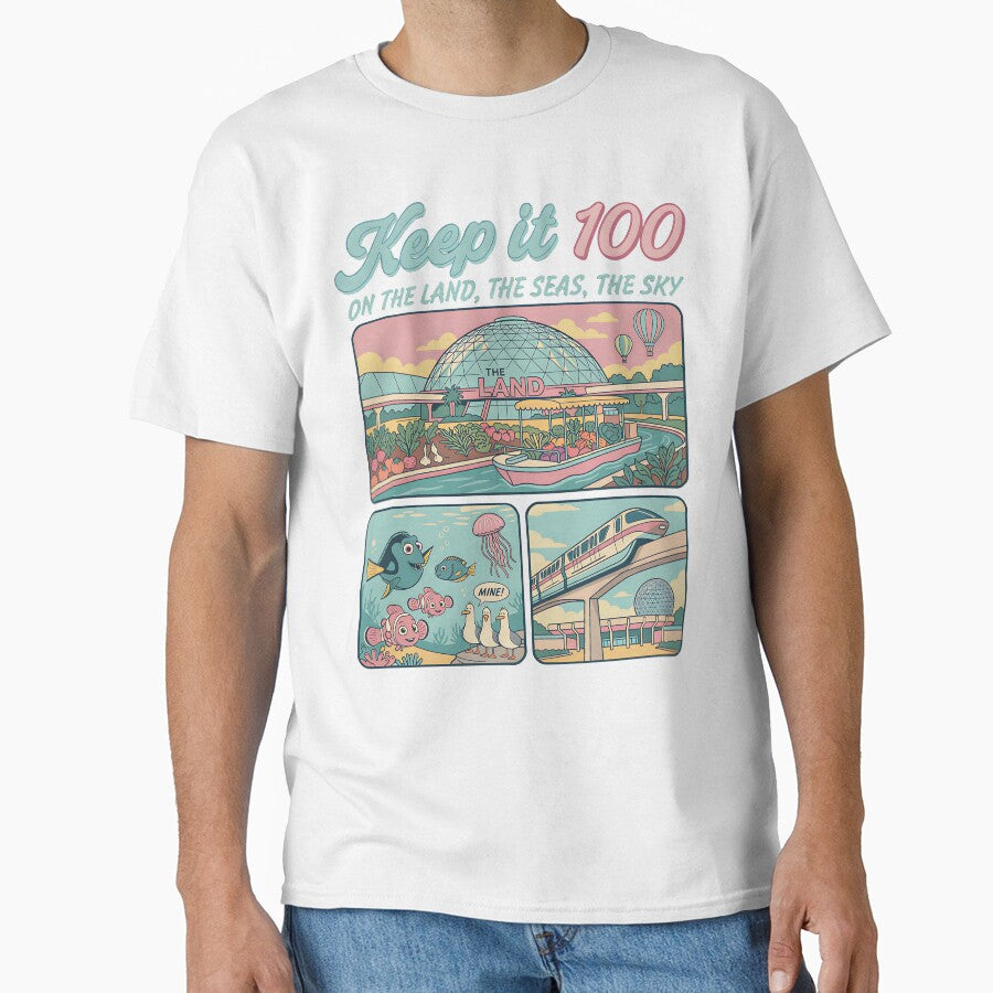 Retro Theme Park Land Sea Sky Illustration Art by Rhastasnixon
