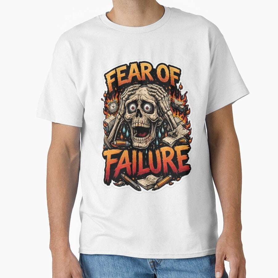 Fear of Failure – Overthinking Anxiety Skull Art by TheSalesGalore T-Shirts, Hoodie, Sweatshirt | BlankRebels.com (Image 1)