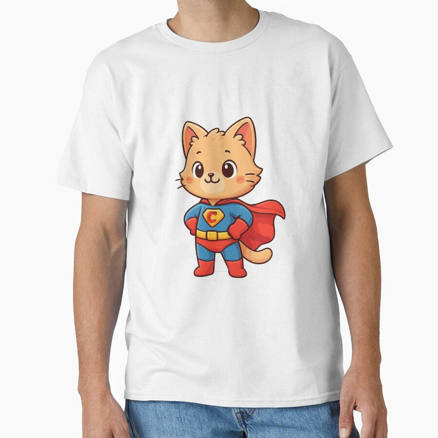 Cute Superhero Cat Hero by HoopeStylee T-Shirts, Hoodie, Sweatshirt | BlankRebels.com (Image 1)