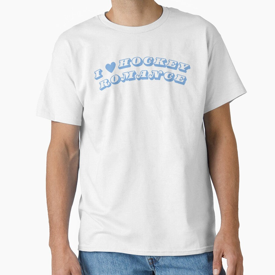 I Love Hockey Romance - Blue by BecomingBookish T-Shirts, Hoodie, Sweatshirt | BlankRebels.com (Image 1)