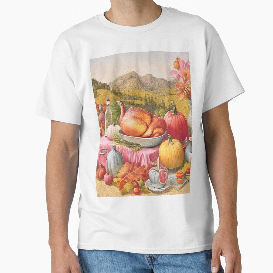 Vintage Thanksgiving Pumpkin & Turkey by Tamas Das T-Shirts, Hoodie, Sweatshirt | BlankRebels.com (Image 1)