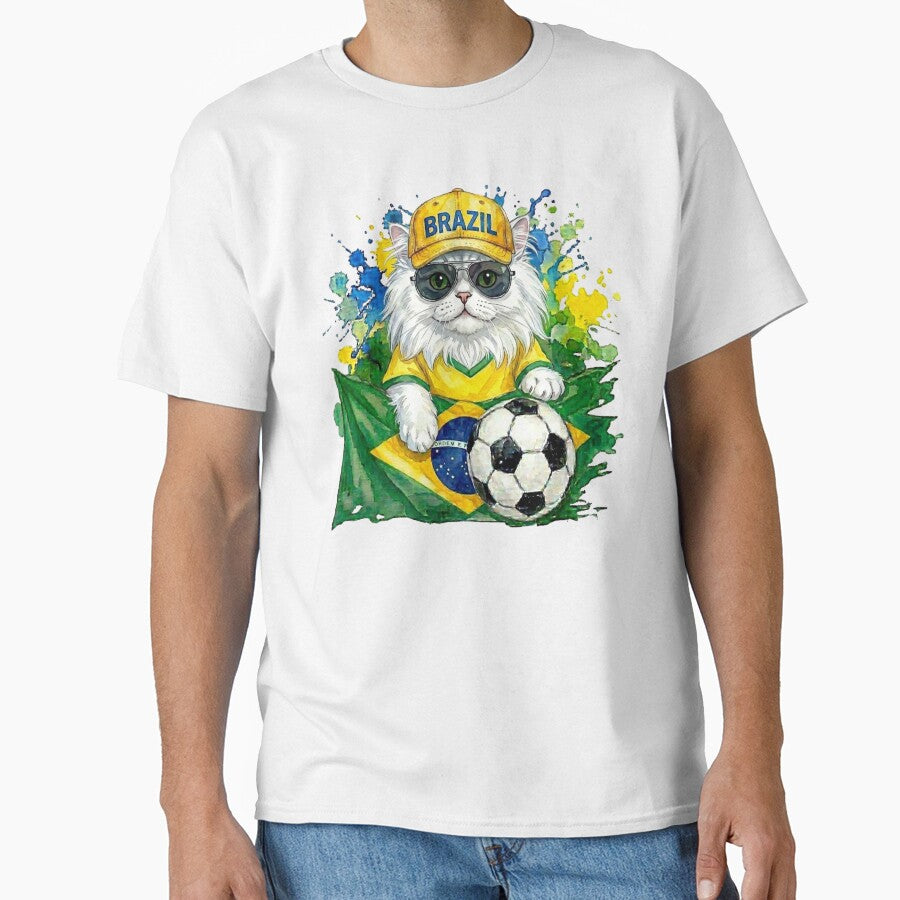 White persian cat World Cup Brazil Suppawter by The Suppawters