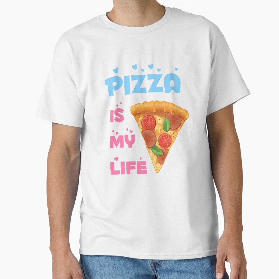 Pizza Is My Life - cute gift idea by jijithedesigner T-Shirts, Hoodie, Sweatshirt | BlankRebels.com (Image 1)