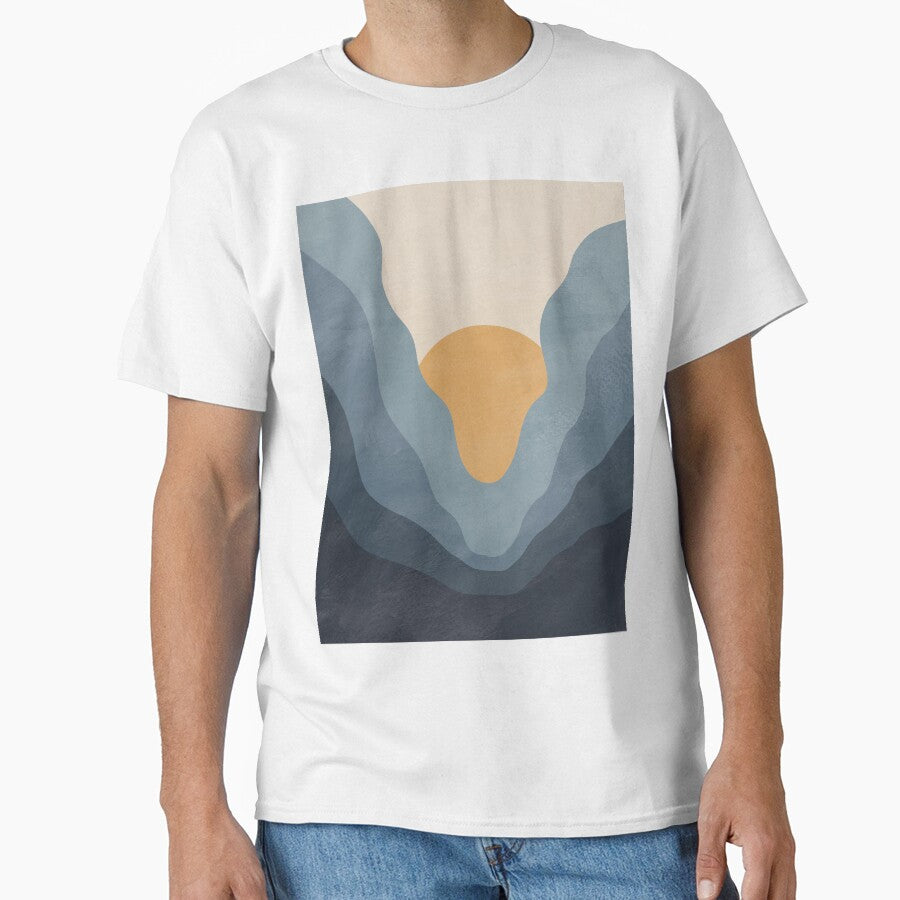 Minimal Mountain Sunset by StudioArtNew T-Shirts, Hoodie, Sweatshirt | BlankRebels.com (Image 1)