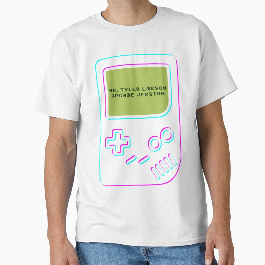 3 Tone Gameboy White Cyan Magenta Mr. Tyler Larson Arcade Version T-Shirts, Hoodie, Sweatshirt