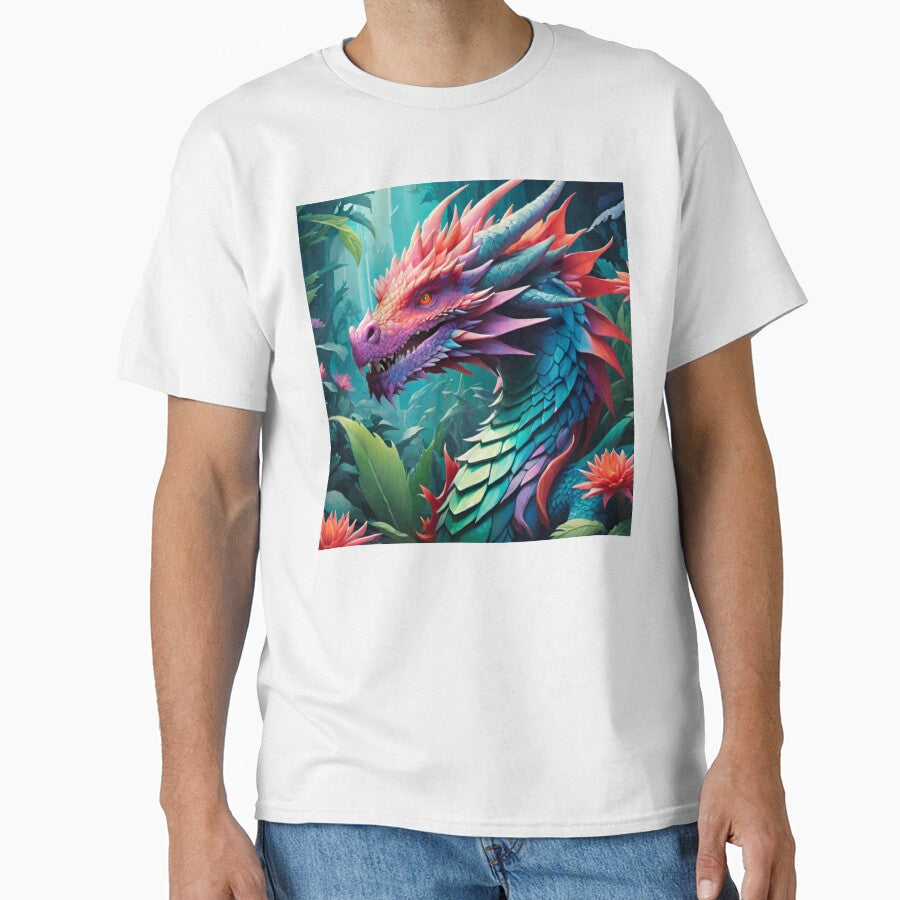 Dynamic Dragon Design with Stunning Colors by GrizzlyCollective T-Shirts, Hoodie, Sweatshirt | BlankRebels.com (Image 1)