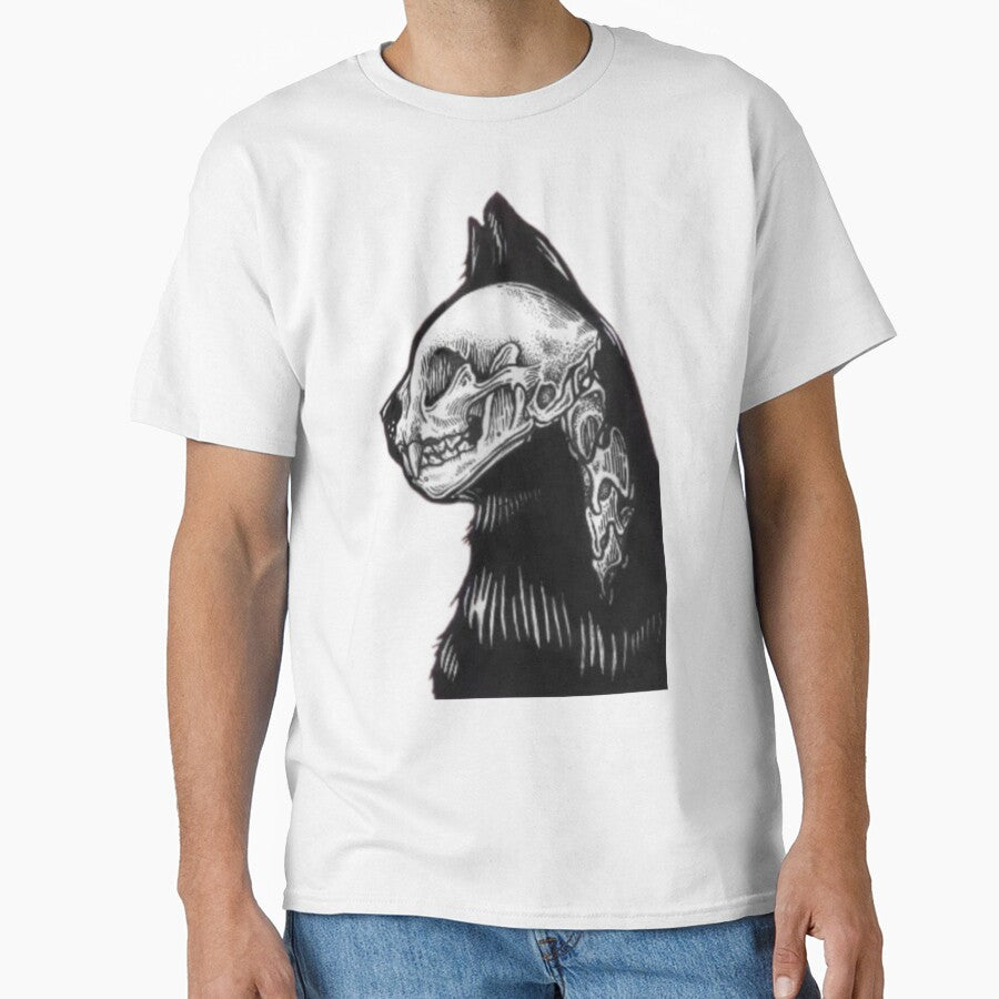 Skeleton black cat Halloween by Youranimedealer T-Shirts, Hoodie, Sweatshirt | BlankRebels.com (Image 1)
