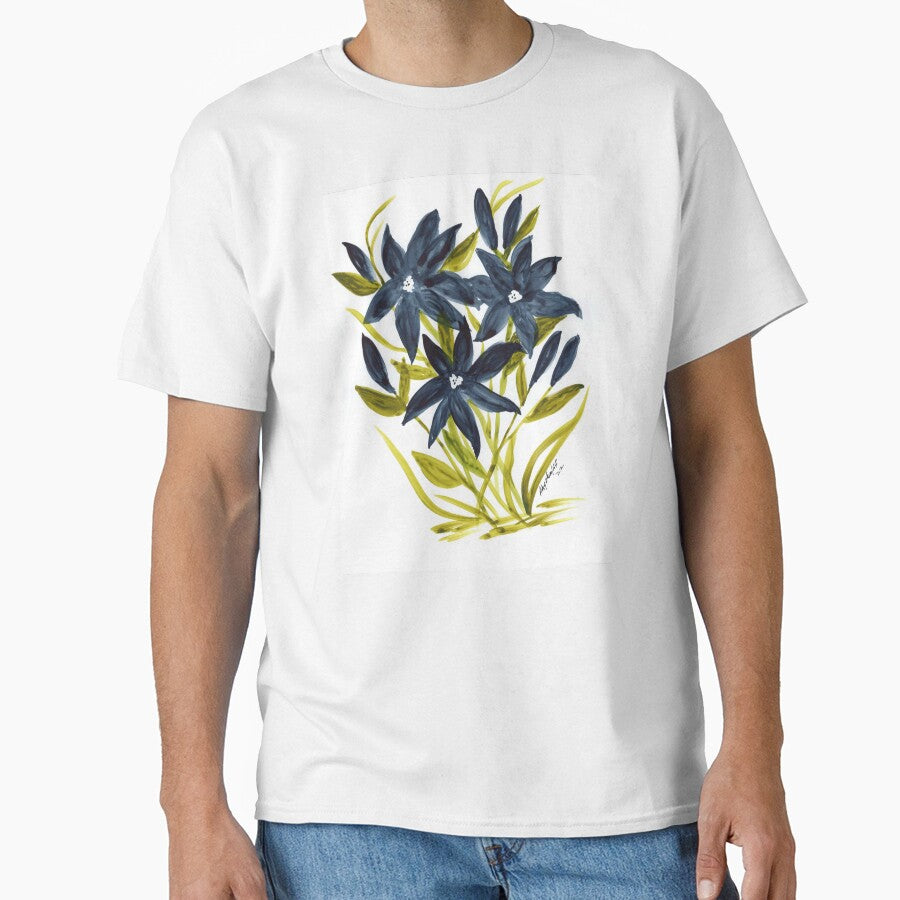 INDIGO DAISIES by Art-by-Ahyoka T-Shirts, Hoodie, Sweatshirt | BlankRebels.com (Image 1)