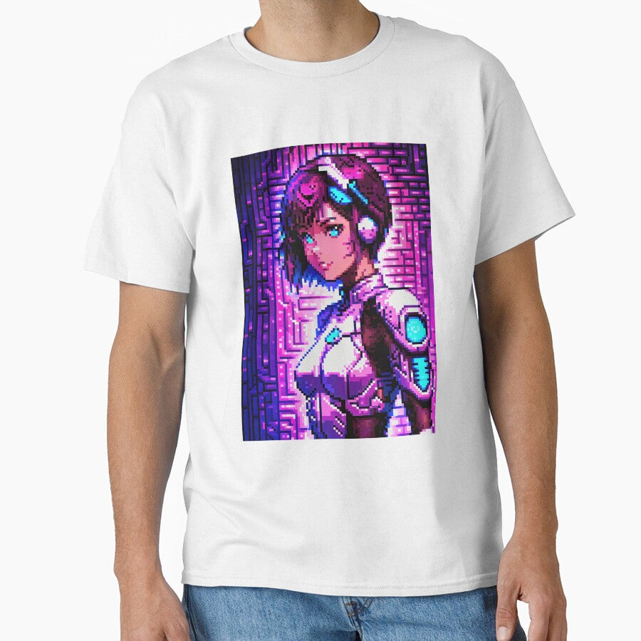 Pixel Art Portrait Cyberpunk Girl 16 Bit by Smash-420