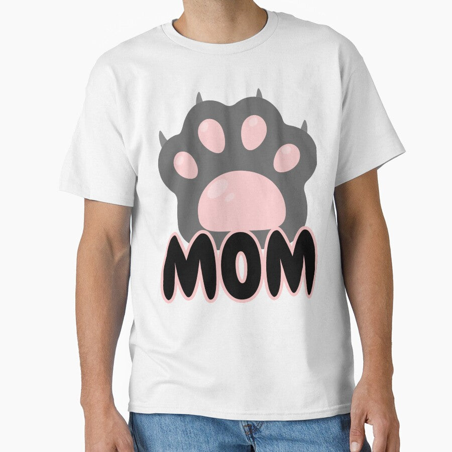 Cat/Dog Mom Cute Minimalist Text Design : Perfect for Proud Pet Lovers by AlienTechs T-Shirts, Hoodie, Sweatshirt (Image 1)