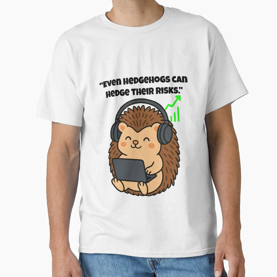 Hedge Their Risks: Smart Investing Hedgehog by Latitude 1°N T-Shirts, Hoodie, Sweatshirt | BlankRebels.com (Image 1)