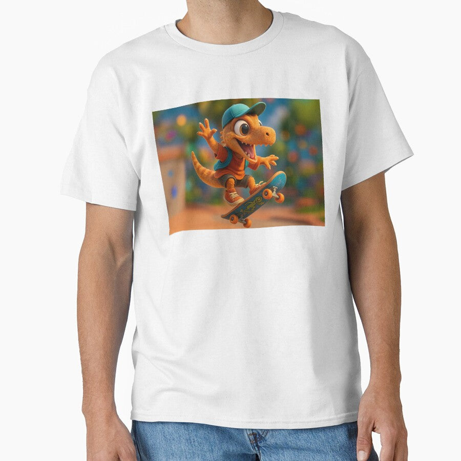 Skater Masiakasaurus Dinosaur by Sillytoe T-Shirts, Hoodie, Sweatshirt | BlankRebels.com (Image 1)